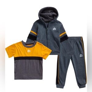 RBX Baby Boys' Jogger Set - 3-Piece T-Shirt, Sweatshirt, and Joggers size 12